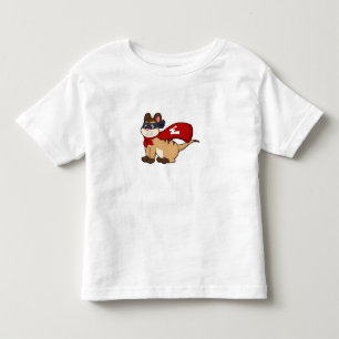 Meerkat als Hero met Masker Kinder Shirts