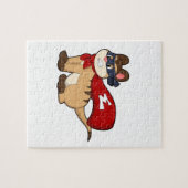 Meerkat als Hero met Masker Legpuzzel (Horizontaal)