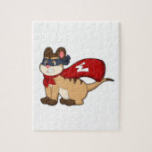Meerkat als Hero met Masker Legpuzzel (Verticaal)