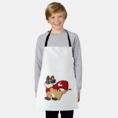 Meerkat als Hero met Masker Schort (Gedragen)