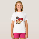 Meerkat als Hero met Masker T-shirt (Voorkant volledig)