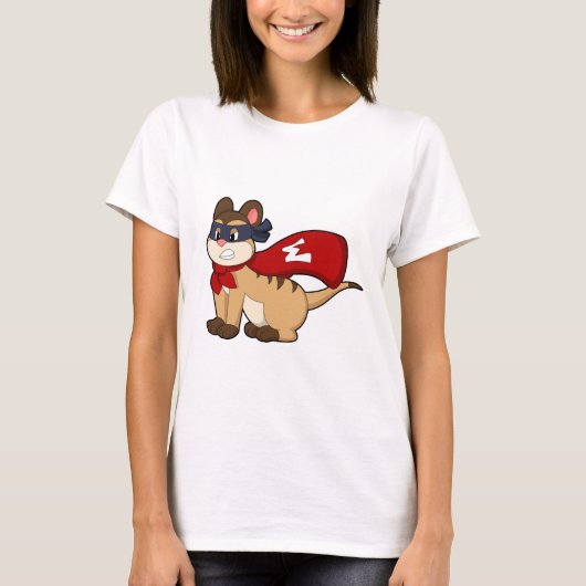 Meerkat als Hero met Masker T-shirt (Voorkant)