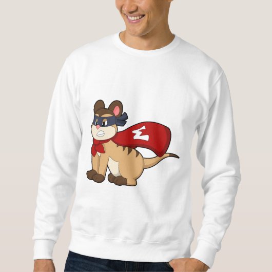 Meerkat als Hero met Masker Trui (Voorkant)