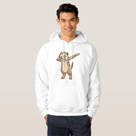 Meerkat als Hip Hop Dance Dab Hoodie (Voorkant volledig)