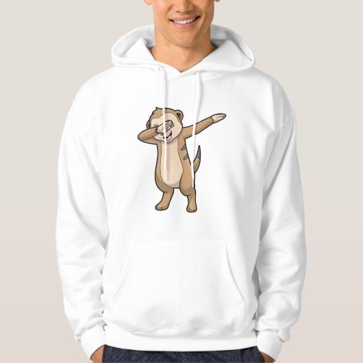 Meerkat als Hip Hop Dance Dab Hoodie (Voorkant)