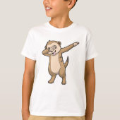 Meerkat als Hip Hop Dance Dab T-shirt (Voorkant)