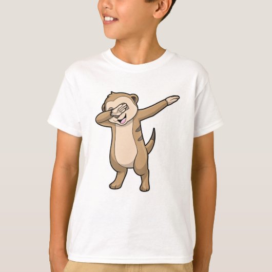 Meerkat als Hip Hop Dance Dab T-shirt (Voorkant)