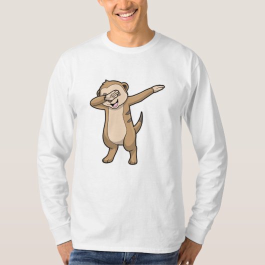 Meerkat als Hip Hop Dance Dab T-shirt (Voorkant)