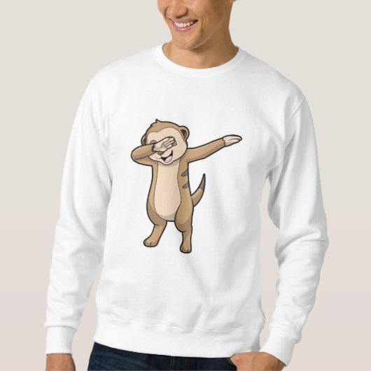 Meerkat als Hip Hop Dance Dab Trui (Voorkant)