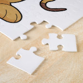 Meerkat als honkbalspeler met honkbalknuppel legpuzzel (Zijkant)