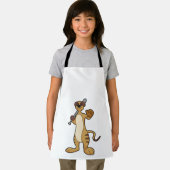 Meerkat als honkbalspeler met honkbalknuppel schort (Insitu)