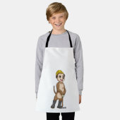 Meerkat als Miner met Pickaxe Schort (Gedragen)