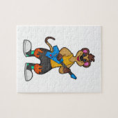 Meerkat als muzikant met gitaar legpuzzel (Horizontaal)