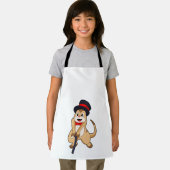 Meerkat als Pensioner met een wandelstok Schort (Insitu)