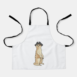Meerkat als Piraat met Pirate pet Schort