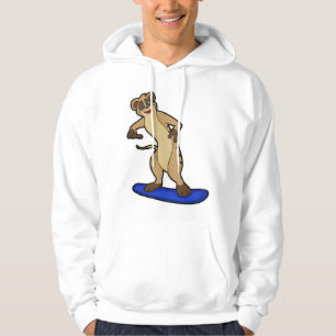 Meerkat als Snowboarder met Snowboard Hoodie