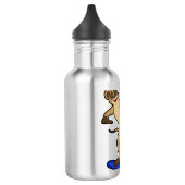 Meerkat als Snowboarder met Snowboard Waterfles (Links)