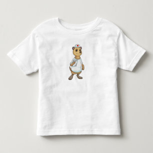 Meerkat als verpleegster met hart kinder shirts