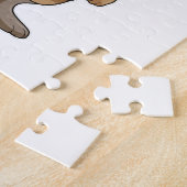 Meerkat als verpleegster met hart legpuzzel (Zijkant)