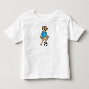 Meerkat als Voetbalspeler met Voetbal Kinder Shirts