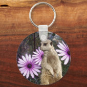 Meerkat_And_Daisies,_ Key Ring Sleutelhanger (Achterkant)