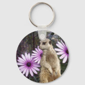 Meerkat_And_Daisies,_ Key Ring Sleutelhanger (Achterkant)