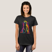 Meerkat Artwork - Animal Art Meerkat T-shirt (Voorkant volledig)