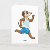 Meerkat at Running Sports Kaart (Achterkant)