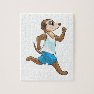 Meerkat at Running Sports Legpuzzel