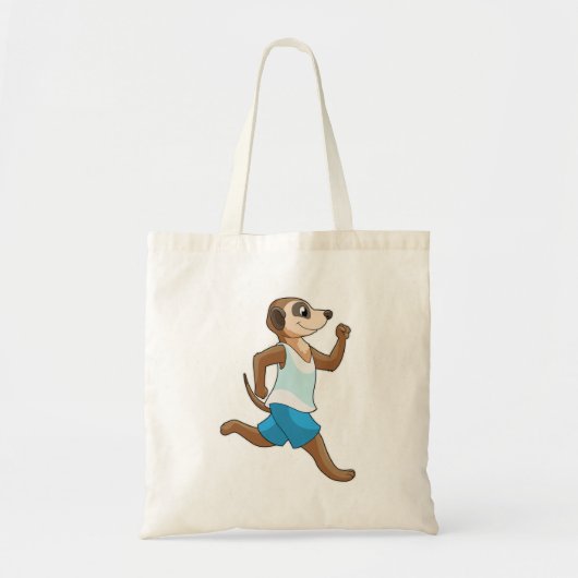 Meerkat at Running Sports Tote Bag (Voorkant)