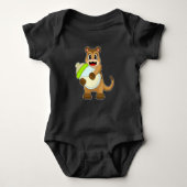 Meerkat Baby Bottle Milk Romper (Voorkant)
