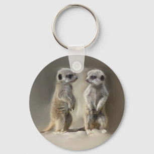 Meerkat baby twins sleutelhanger