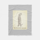 Meerkat. baby, unisex, pyjama, fleece deken (Voorkant)