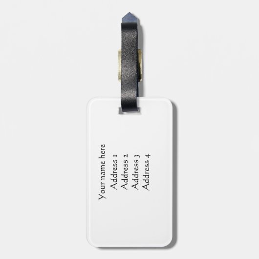 Meerkat Bagagelabel (Achterkant verticaal)