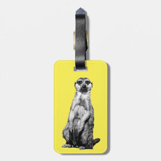 Meerkat Bagagelabel (Achterkant verticaal)