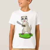 Meerkat Baseball Baseball bat T-shirt (Voorkant)