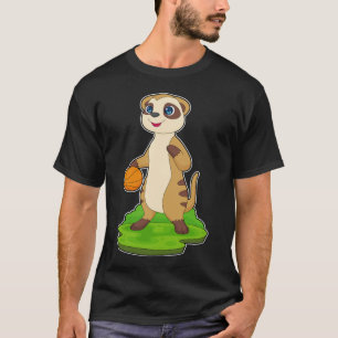 Meerkat Basketbalspeler Basketbal T-shirt