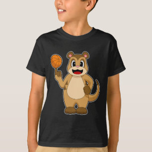 Meerkat Basketbalspeler Basketbal T-shirt