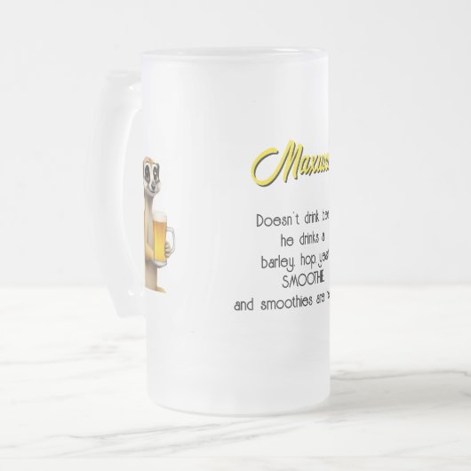 Meerkat Beer Frosted Mok (Voorkant links)