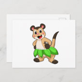 Meerkat bij balletdans briefkaart (Voorkant / Achterkant)