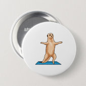Meerkat bij Fitness Stretching Ronde Button 7,6 Cm (Voorkant /achterkant)