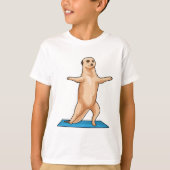 Meerkat bij Fitness Stretching T-shirt (Voorkant)