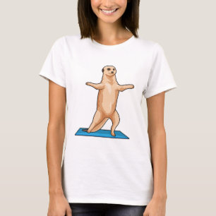 Meerkat bij Fitness Stretching T-shirt