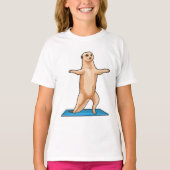 Meerkat bij Fitness Stretching T-shirt (Voorkant)