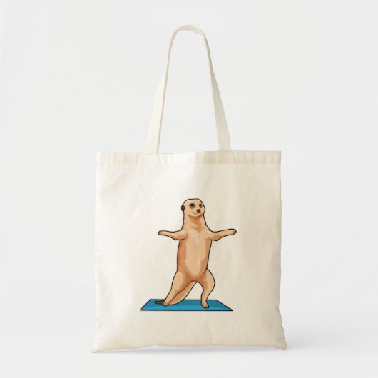 Meerkat bij Fitness Stretching Tote Bag (Voorkant)