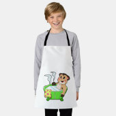 Meerkat bij het zwemmen in Bathtub Schort (Gedragen)