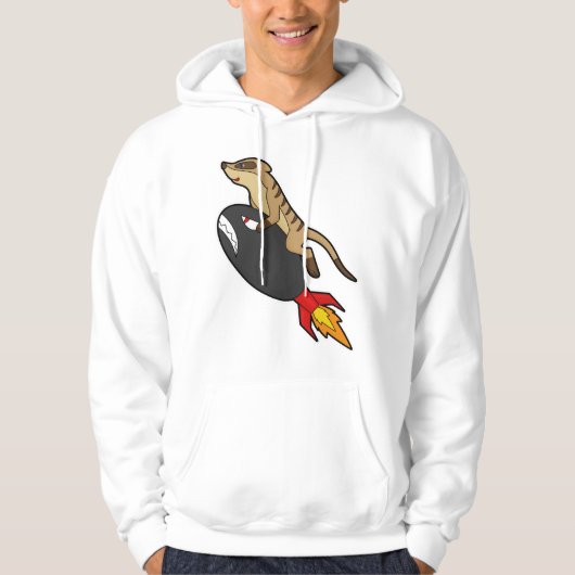 Meerkat bij vliegen met Rocket Hoodie (Voorkant)