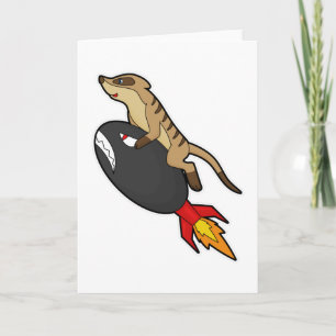 Meerkat bij vliegen met Rocket Kaart