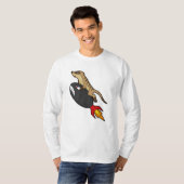 Meerkat bij vliegen met Rocket T-shirt (Voorkant volledig)