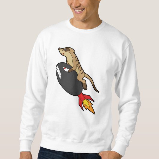 Meerkat bij vliegen met Rocket Trui (Voorkant)